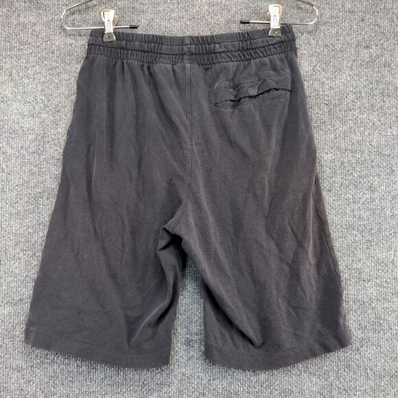 Nike Boys Sweat Shorts Black Size L Cotton Slash Pockets Embroidered Swoosh - Picture 3 of 12